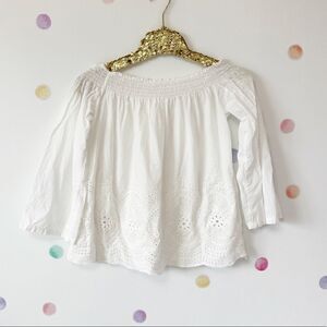 Embroidered Eyelet Boho Top 